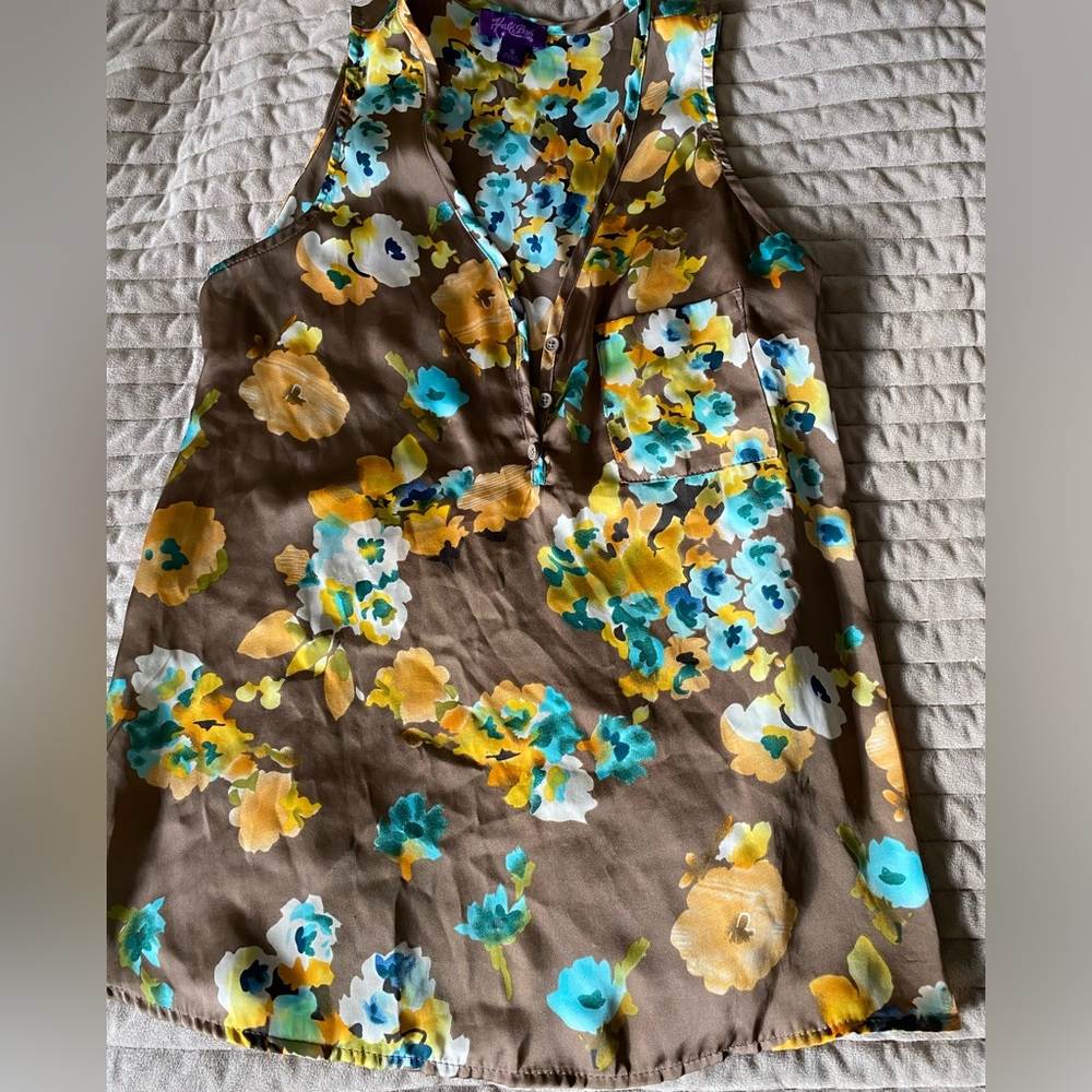 Silky v neck top